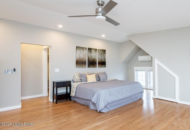 1860 Alfresco Pl, Louisville, KY 40205 - bedroom with wood finished floors, recessed lighting, and ceiling fan