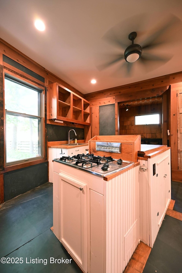 1819 Eastern Pkwy, Louisville, KY 40204 - kitchen featuring plenty of natural light, stainless steel gas stovetop, and white cabinets