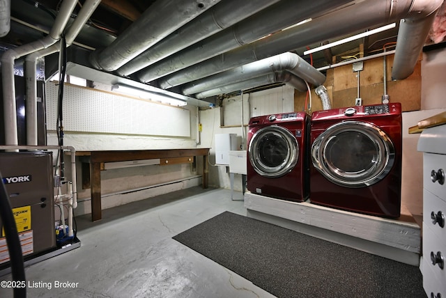 1819 Eastern Pkwy, Louisville, KY 40204 - unfinished below grade area with washing machine and dryer and a workshop area