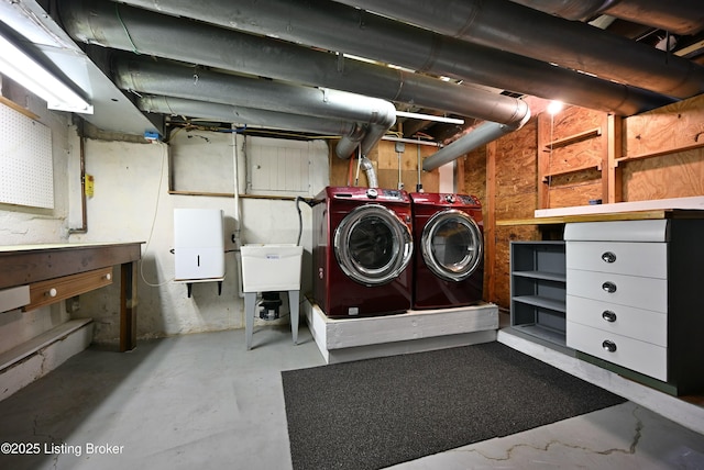 1819 Eastern Pkwy, Louisville, KY 40204 - unfinished below grade area featuring washing machine and dryer