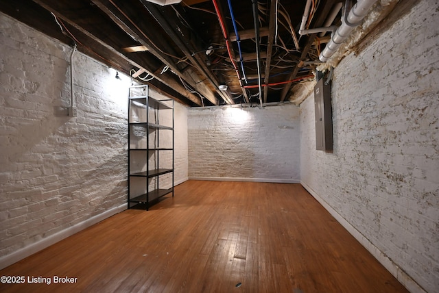 1819 Eastern Pkwy, Louisville, KY 40204 - unfinished basement with wood finished floors and electric panel