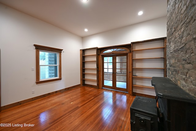 1819 Eastern Pkwy, Louisville, KY 40204 - office with french doors, hardwood / wood-style floors, and recessed lighting