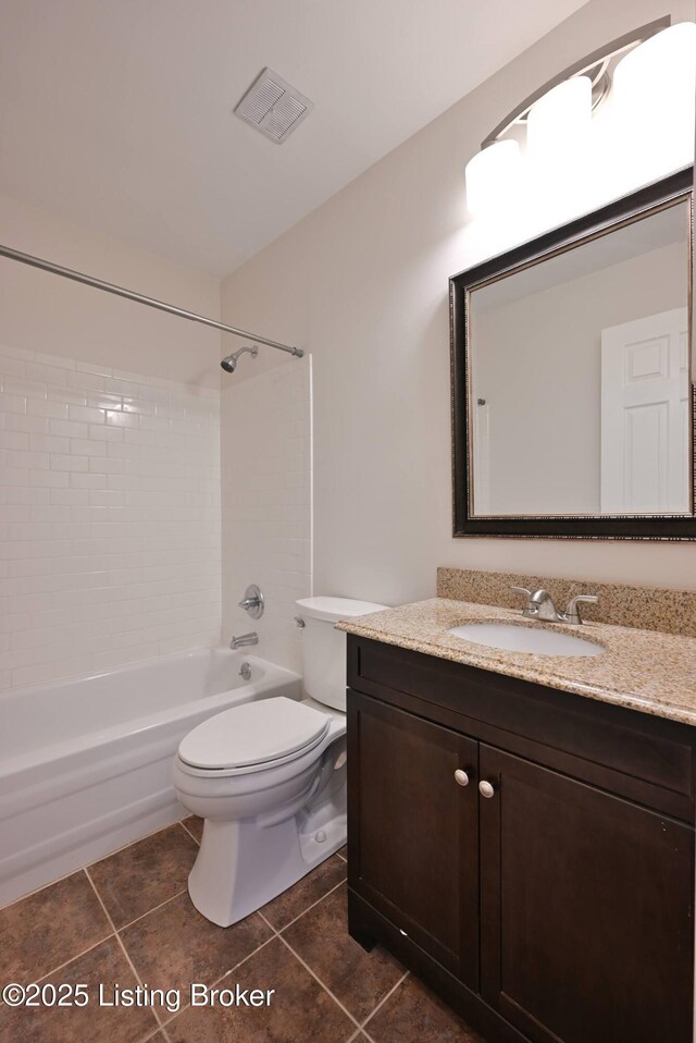 8705 Clover Ct, Louisville, KY 40242 - full bath with vanity, washtub / shower combination, and tile patterned floors