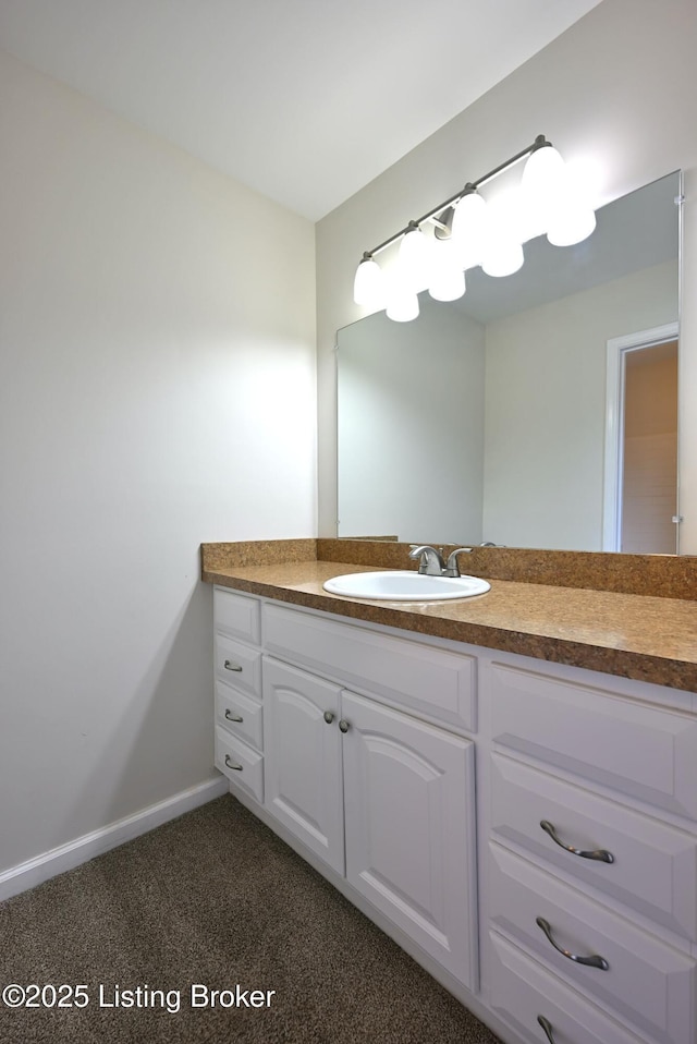 8705 Clover Ct, Louisville, KY 40242 - bathroom with vanity and baseboards