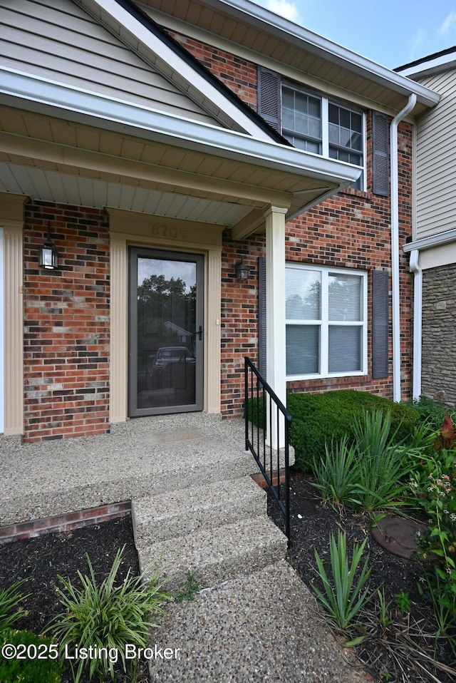 8705 Clover Ct, Louisville, KY 40242 - entrance to property featuring brick siding