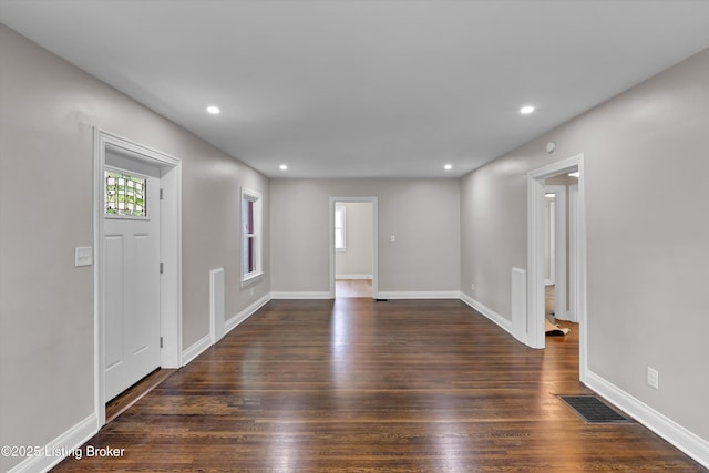 2620 Algonquin Pkwy, Louisville, KY 40210 - foyer with recessed lighting and dark wood-style floors