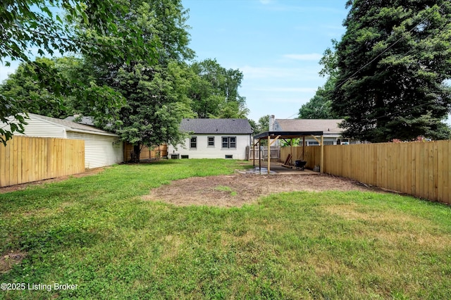 2620 Algonquin Pkwy, Louisville, KY 40210 - fenced backyard featuring a gazebo and a patio area