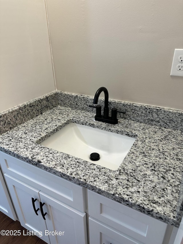 106 Sunflower Dr, Campbellsville, KY 42718 - bathroom view of vanity and wood finished floors