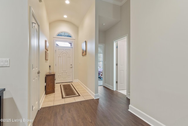 3105 Arbor Ridge Ln, New Albany, IN 47150 - entryway with wood finished floors and recessed lighting