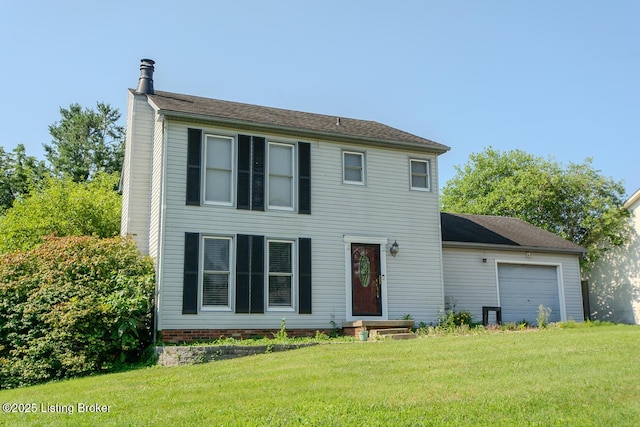 315 Tophill Dr, Shelbyville, KY 40065 - colonial inspired home featuring an attached garage and a front lawn