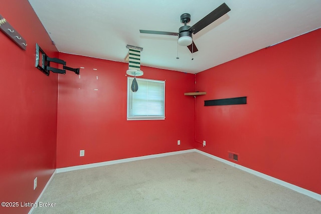 315 Tophill Dr, Shelbyville, KY 40065 - unfurnished room with a ceiling fan and carpet floors