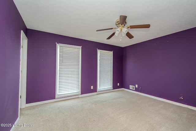 315 Tophill Dr, Shelbyville, KY 40065 - carpeted spare room featuring ceiling fan and baseboards