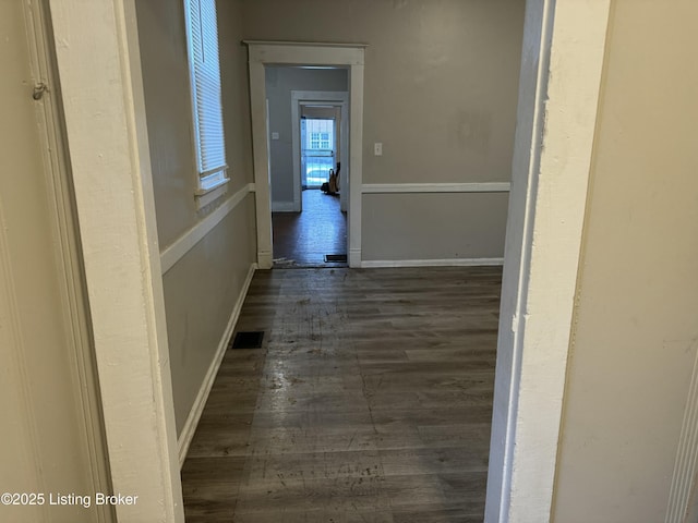 1851 Date St, Louisville, KY 40210 - hallway featuring wood finished floors and baseboards