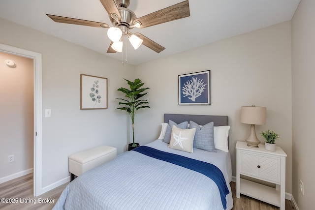 138 Springhill Dr, Bardstown, KY 40004 - bedroom with light wood-style flooring and ceiling fan