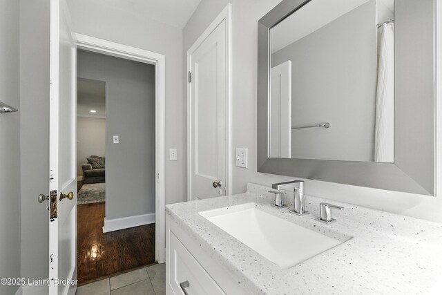 1724 Trevilian Way, Louisville, KY 40205 - bathroom with vanity and tile patterned floors