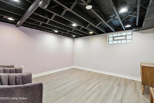 1724 Trevilian Way, Louisville, KY 40205 - below grade area featuring wood finished floors and baseboards