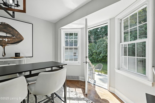 1724 Trevilian Way, Louisville, KY 40205 - dining space featuring wood finished floors and healthy amount of natural light