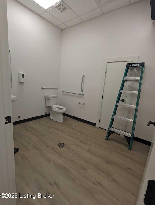 6355 Meeting St Unit 101, 201, Prospect, KY 40059 - bathroom with wood finished floors and a paneled ceiling