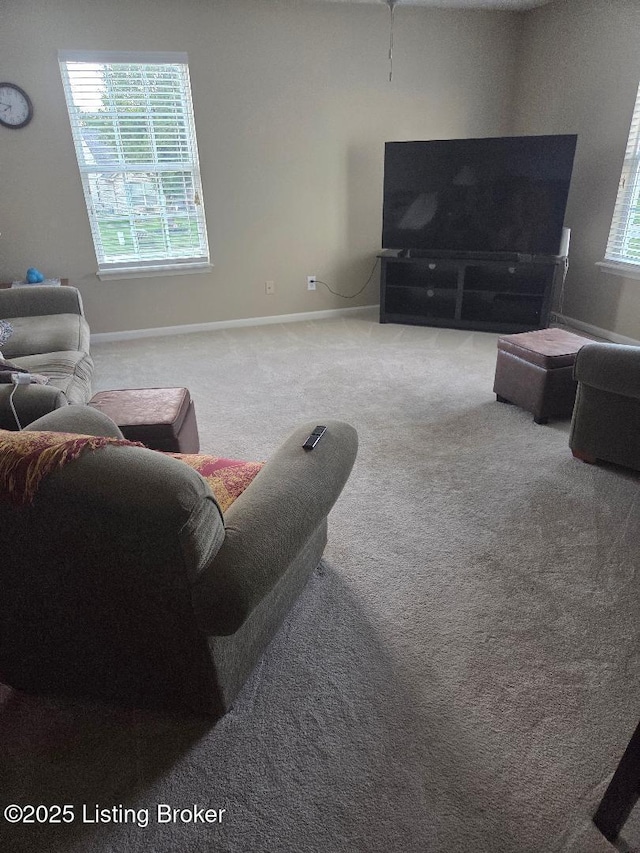 6911 Caitlynn Way, Louisville, KY 40229 - living area featuring carpet floors and baseboards