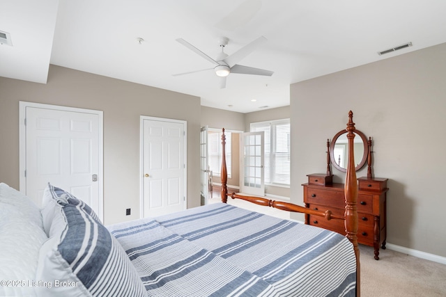 10600 Norton Commons Walk, Prospect, KY 40059 - bedroom featuring light colored carpet and a ceiling fan