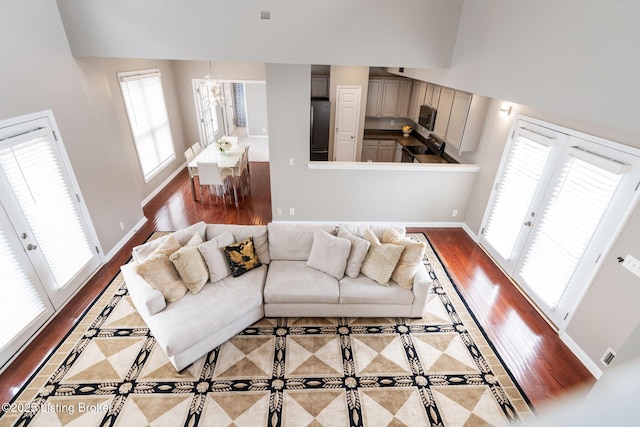 10600 Norton Commons Walk, Prospect, KY 40059 - living area featuring wood finished floors