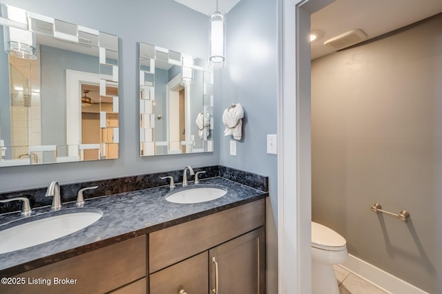 415 E Market St Unit 104, Louisville, KY 40202 - bathroom with tile patterned flooring and double vanity