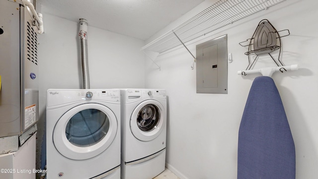 410 Ethridge Ave Unit 103, Louisville, KY 40223 - laundry room with electric panel and washing machine and dryer