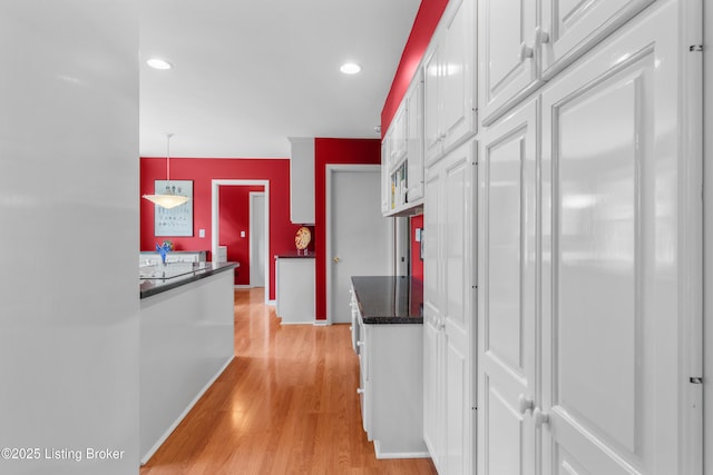 3012 Hayfield Dr, Louisville, KY 40205 - corridor featuring light wood finished floors and recessed lighting