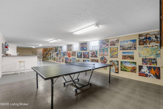 3012 Hayfield Dr, Louisville, KY 40205 - rec room featuring a textured ceiling
