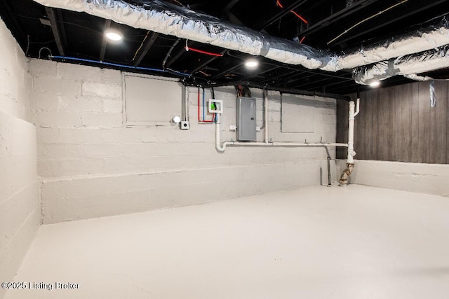 412 Gwendolyn St, Louisville, KY 40203 - unfinished basement with electric panel