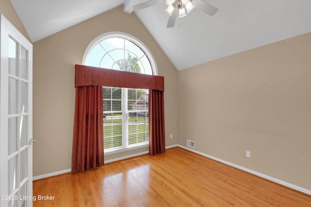 7728 Cottage Cove Way, Louisville, KY 40214 - unfurnished room featuring wood finished floors and a ceiling fan