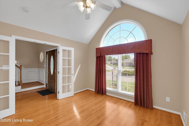 7728 Cottage Cove Way, Louisville, KY 40214 - unfurnished room with wood finished floors, ceiling fan, and a smoke detector