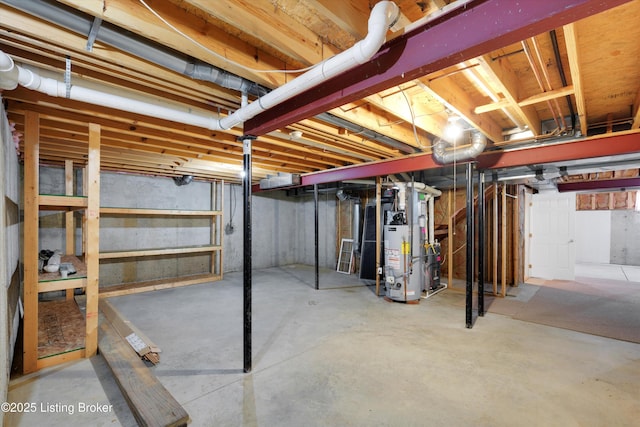 7728 Cottage Cove Way, Louisville, KY 40214 - unfinished basement with gas water heater