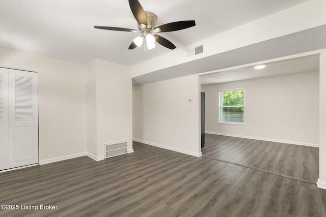 180 Summers Dr, Shepherdsville, KY 40229 - empty room with wood finished floors and a ceiling fan