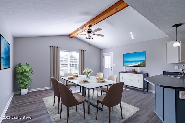 372 Wild Way, Louisville, KY 40229 - dining space with dark wood-type flooring and ceiling fan