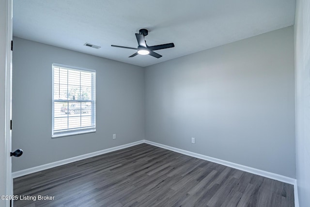 372 Wild Way, Louisville, KY 40229 - spare room with dark wood-style flooring and ceiling fan