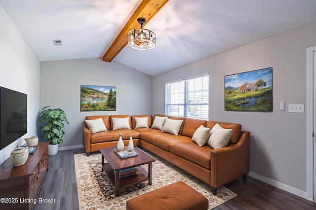 372 Wild Way, Louisville, KY 40229 - living room featuring wood finished floors and a chandelier