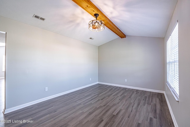 372 Wild Way, Louisville, KY 40229 - empty room featuring dark wood finished floors and a chandelier