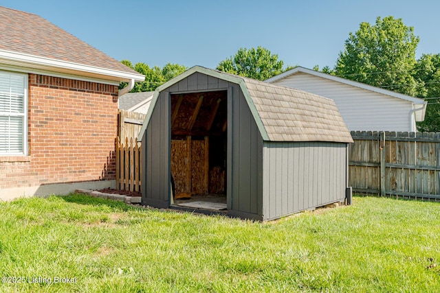 372 Wild Way, Louisville, KY 40229 - view of shed featuring a fenced backyard