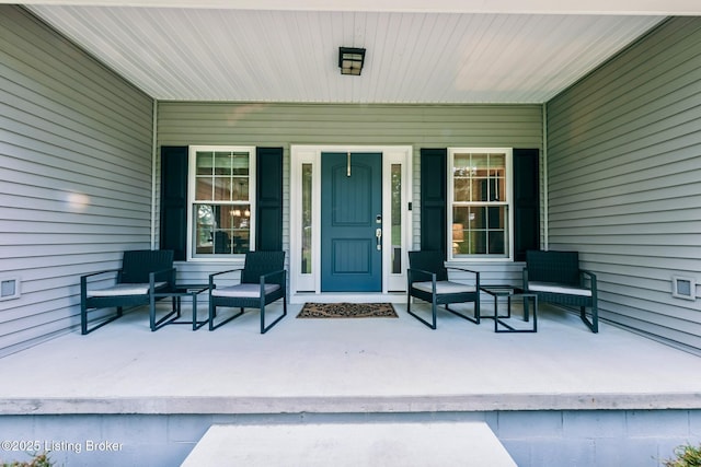 164 Greenshores Circle Ln, Mcdaniels, KY 40152 - doorway to property featuring covered porch