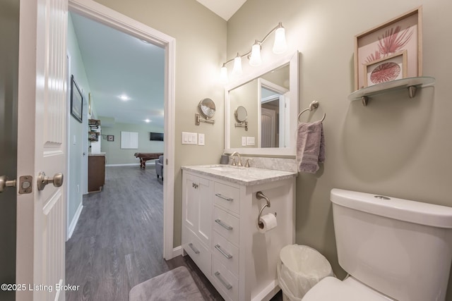 164 Greenshores Circle Ln, Mcdaniels, KY 40152 - half bath with vanity and wood finished floors