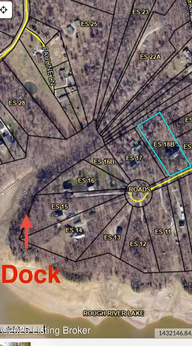 164 Greenshores Circle Ln, Mcdaniels, KY 40152 - map of property location featuring property boundaries highlighted