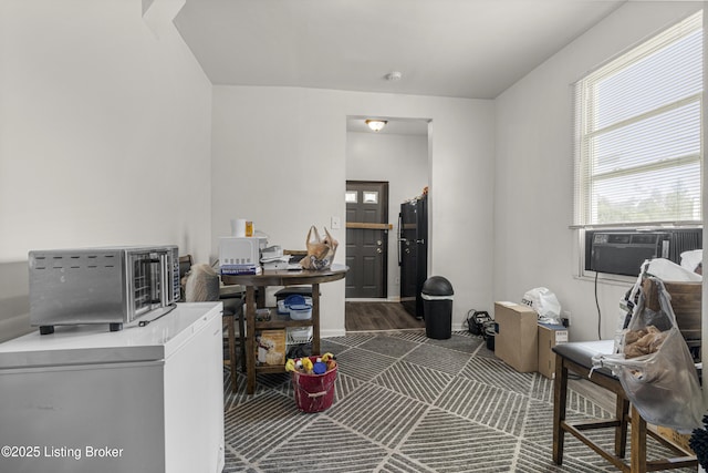1373 Cypress St, Louisville, KY 40211 - home office featuring healthy amount of natural light and cooling unit