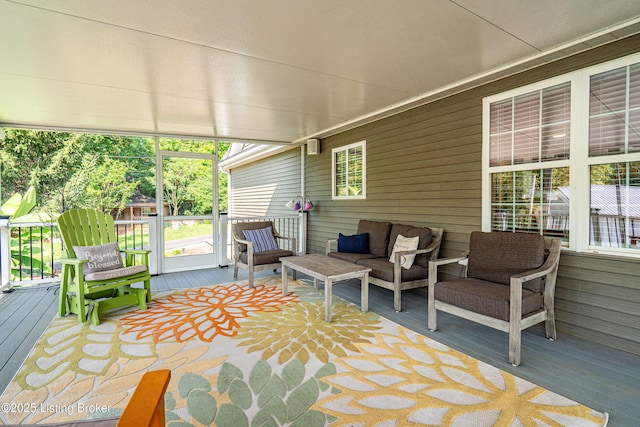 309 Clarks Ln, Clarkson, KY 42726 - view of patio featuring a deck and an outdoor hangout area