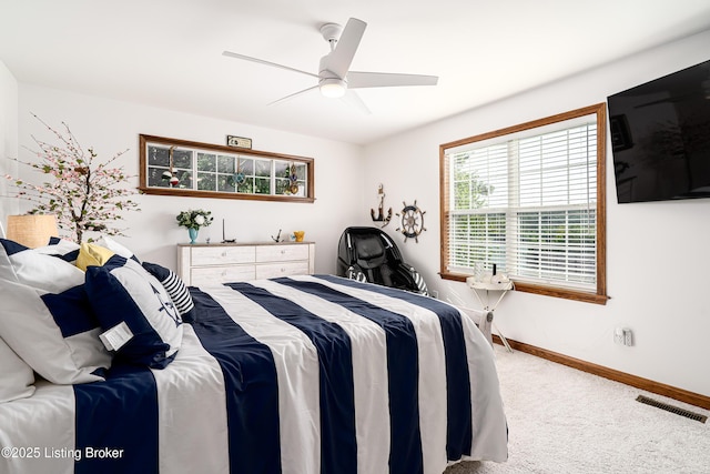 309 Clarks Ln, Clarkson, KY 42726 - bedroom with carpet and ceiling fan