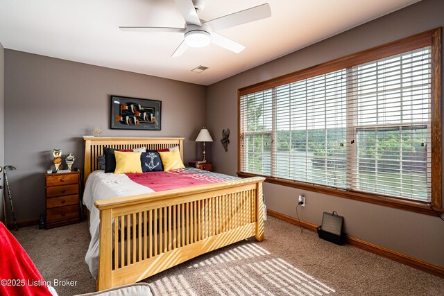 309 Clarks Ln, Clarkson, KY 42726 - bedroom featuring carpet floors and ceiling fan