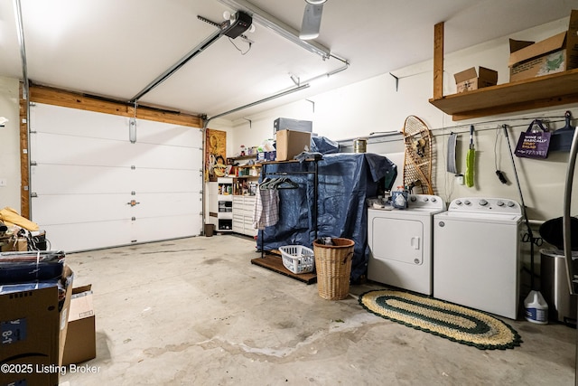 309 Clarks Ln, Clarkson, KY 42726 - garage with separate washer and dryer