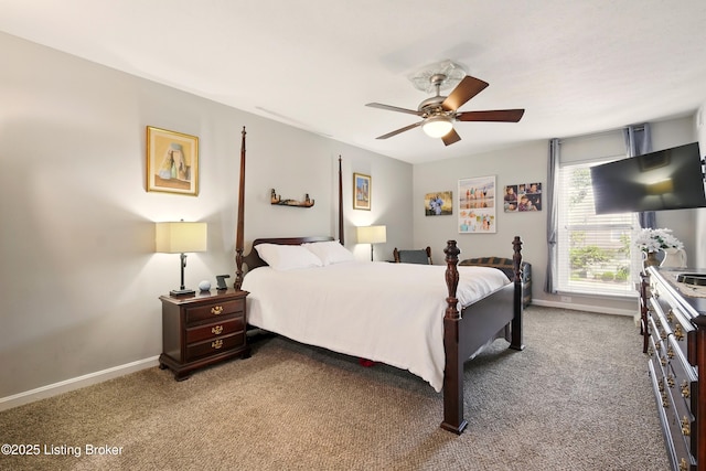 111 La Fontenay Ct, Louisville, KY 40223 - carpeted bedroom with baseboards and a ceiling fan