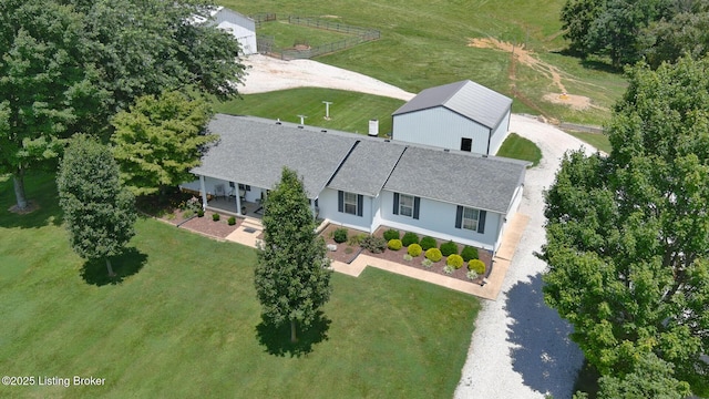 2923 High Plains Rd, Vine Grove, KY 40175 - overview of rural landscape