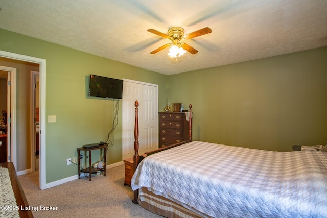 2923 High Plains Rd, Vine Grove, KY 40175 - carpeted bedroom featuring a closet and a ceiling fan